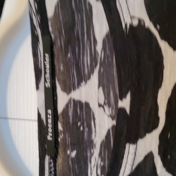 Proenza Schouler black and white ink blot long sleeve tshirt size medium euc - Picture 2 of 4